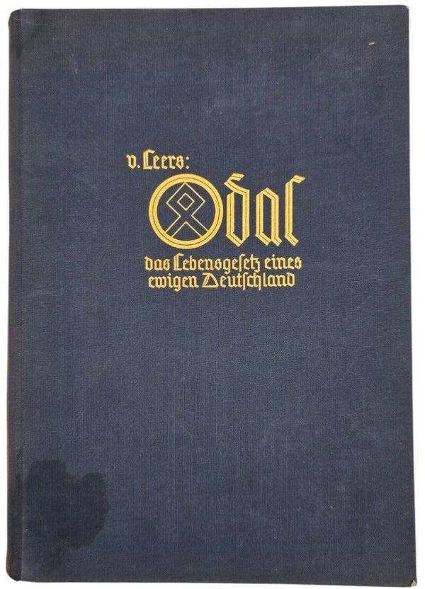 Original WW2 German NSDAP Book - Odal, Das Lebengesetz eines ewigen Deutschland, Johann von Leers (1939)