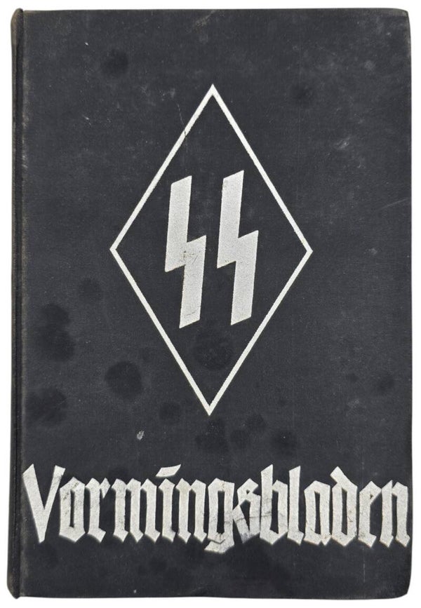 Original WW2 Dutch SS Book - Bound 3rd year Vormingsbladen der Germaansche SS (1943)