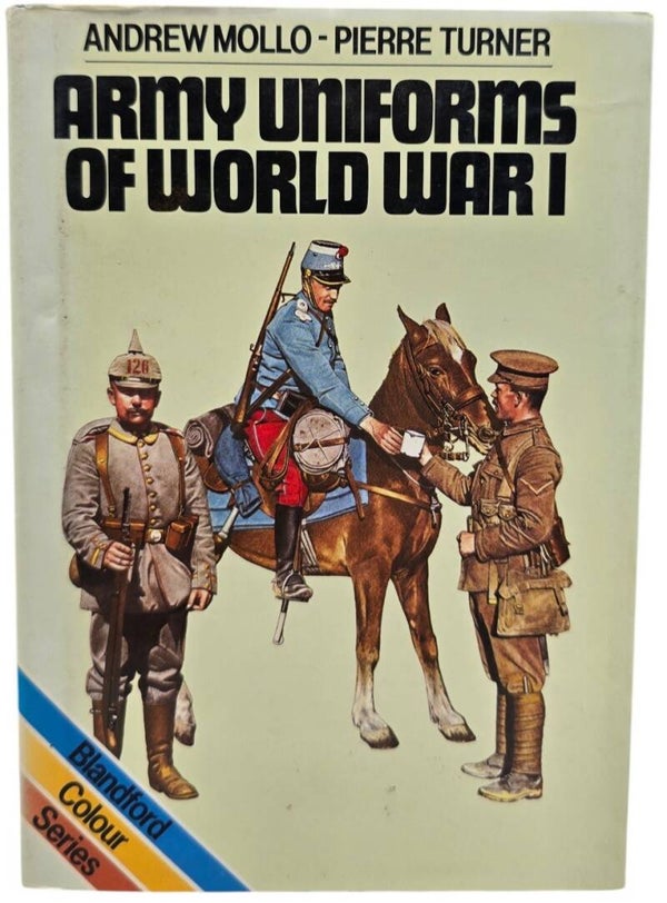Original English Book – Army Uniforms of World War I, Andrew Mollo & Pierre Turner (1984)