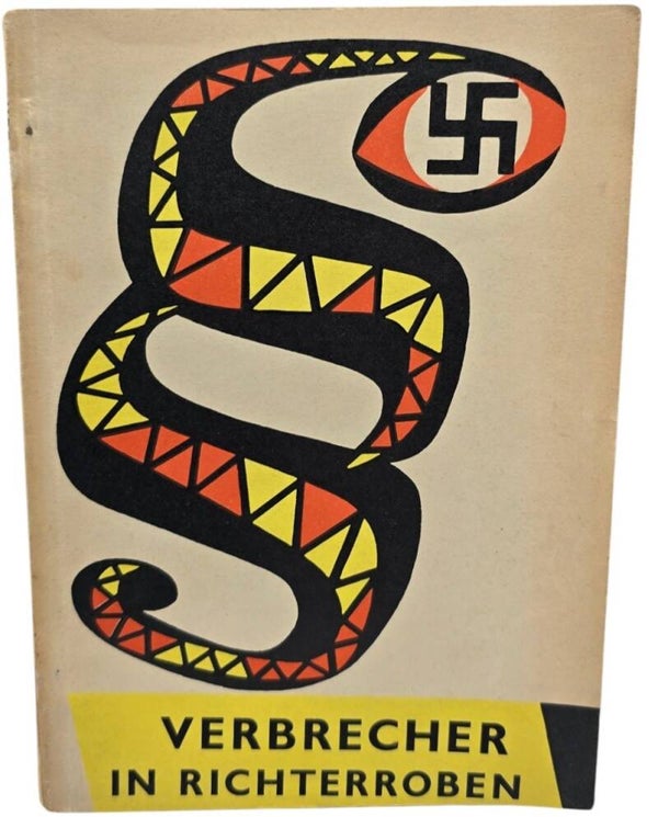 Original German Book – Verbrecher in Richterroben, Verband der Antifaschistischen Widerstandkämpfer (1960)