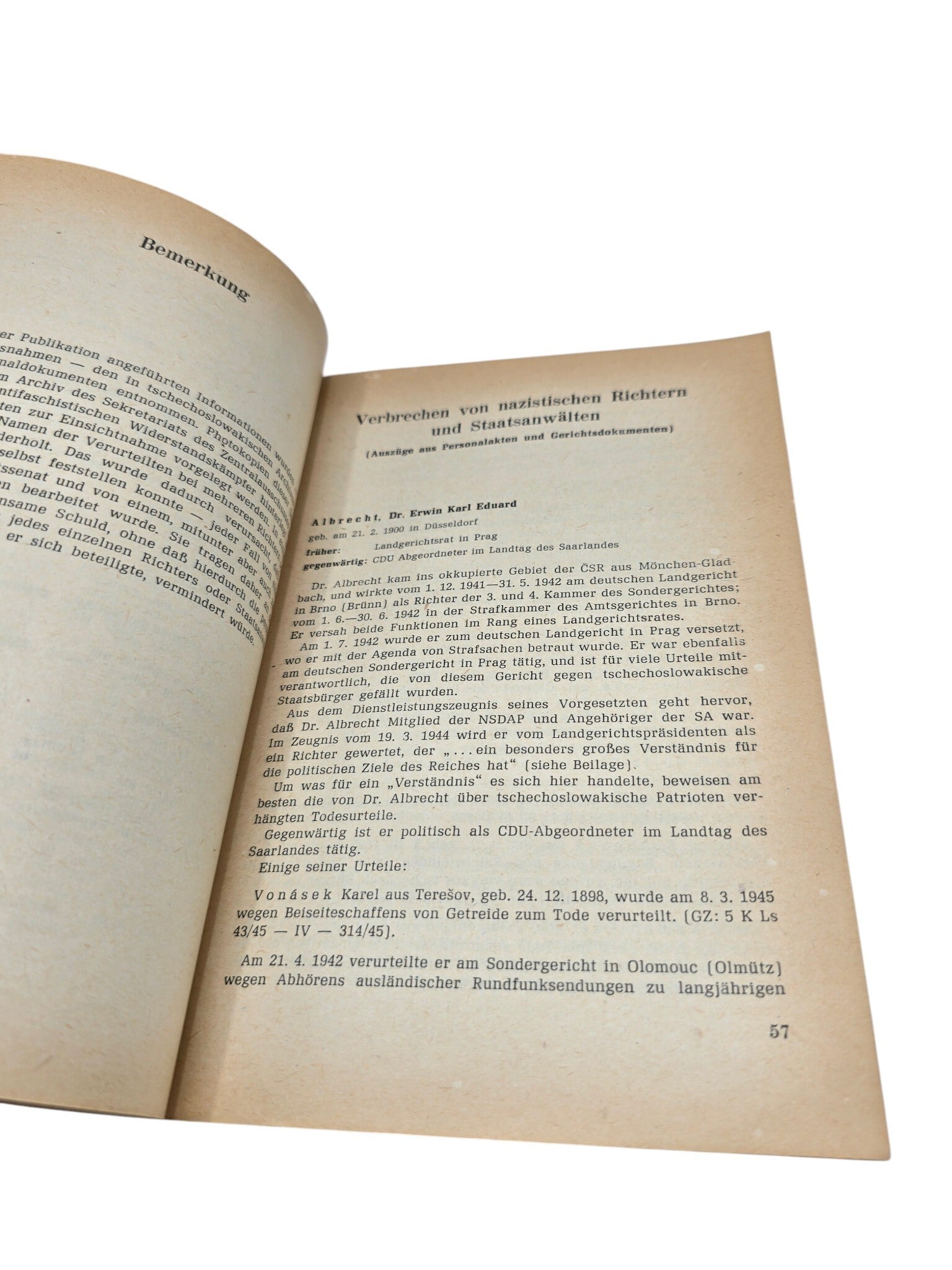 Original German Book – Verbrecher in Richterroben, Verband der ...