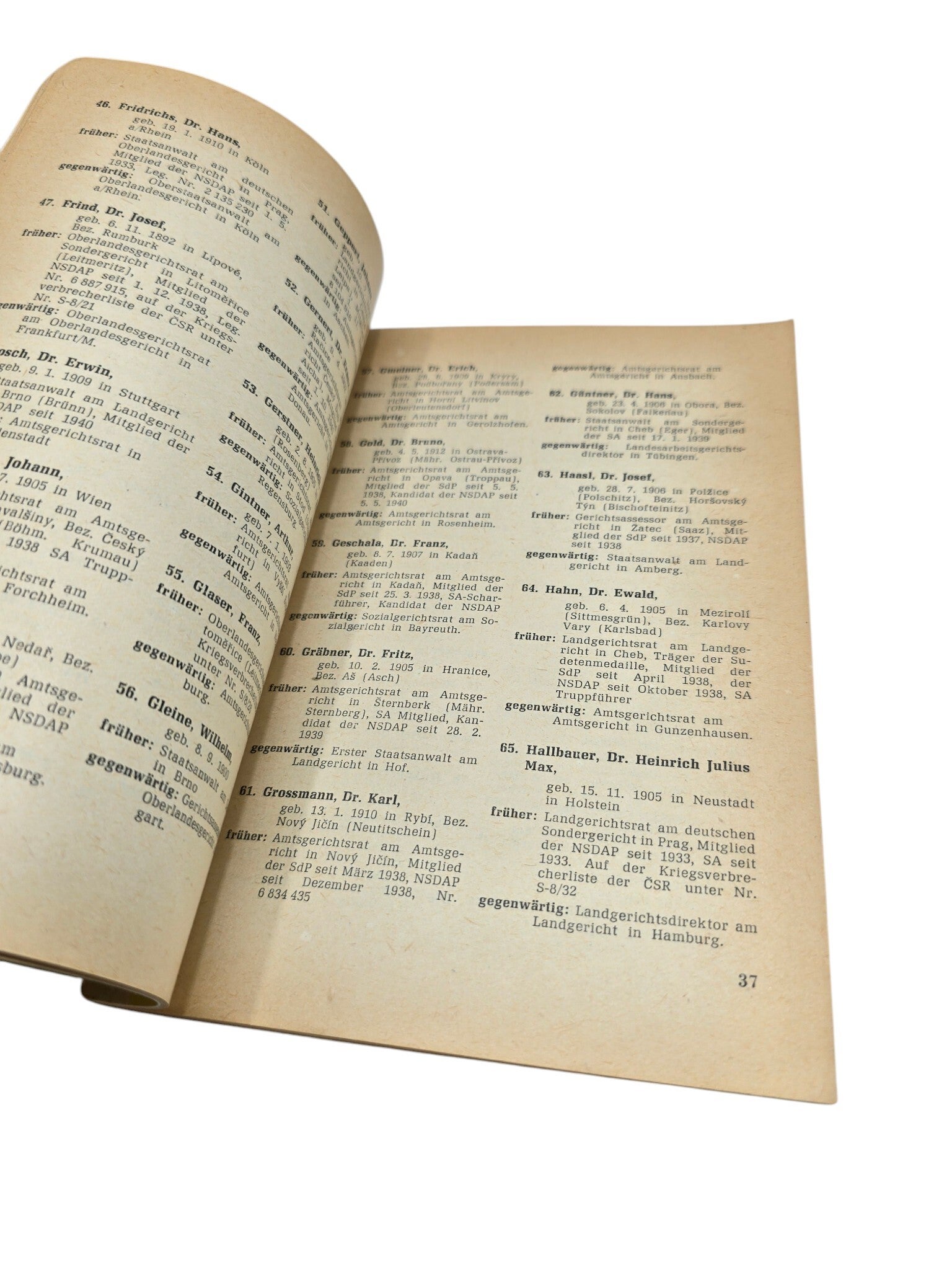 Original German Book – Verbrecher in Richterroben, Verband der ...