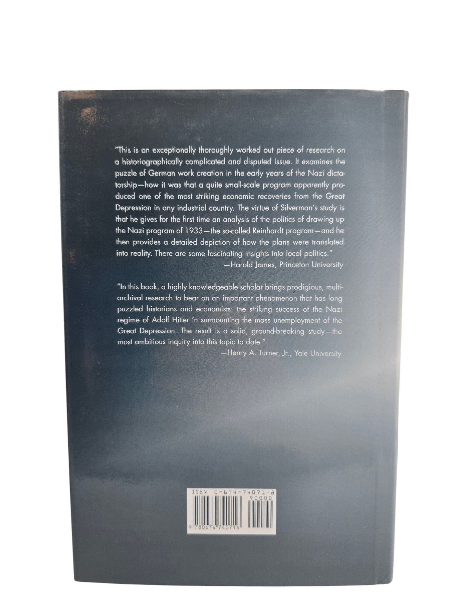 Original English Book – Hitler’s Economy: Nazi Work Creation Programs ...