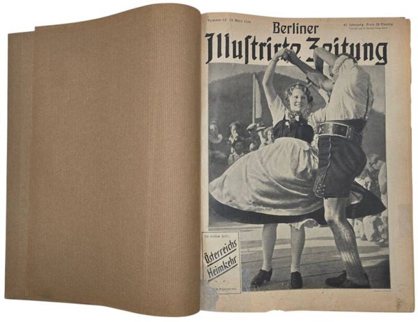 Original WW2 German Magazine - Bound editions of the Berliner Illustrirte Zeitung (1938)