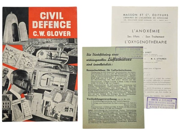 Original WW2 British Air Defence Document - Civil Defence C. W. Glover Bunker, Amsterdam (1939)