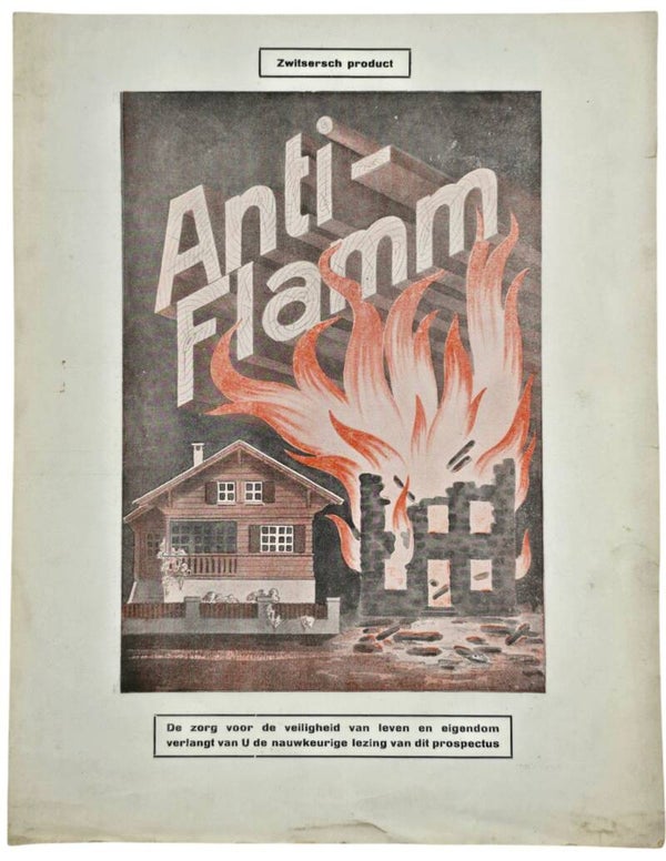 Original WW2 Dutch LBD Document - Anti-Flamm Amsterdam advertisement