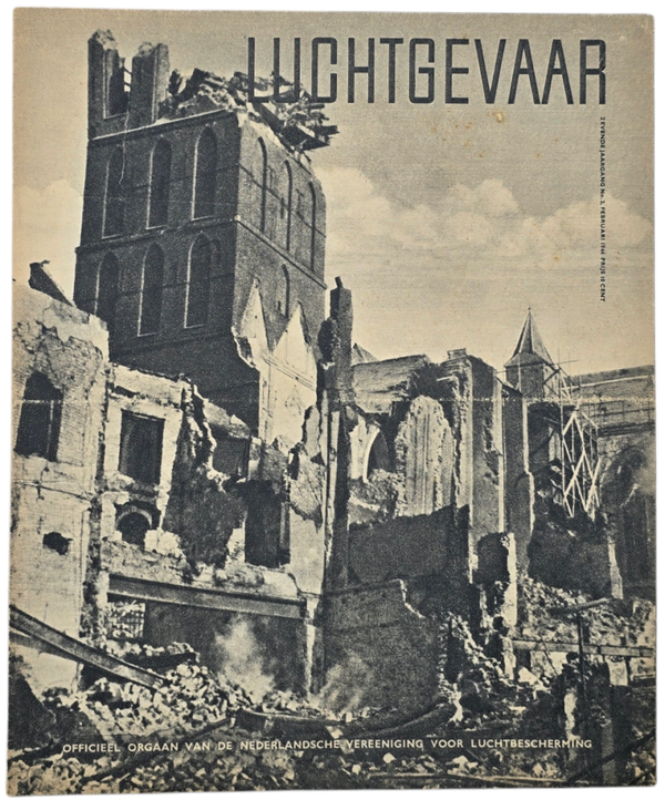 Original WW2 Dutch LBD Magazine - Luchtgevaar, 7th year No. 2 (1944)