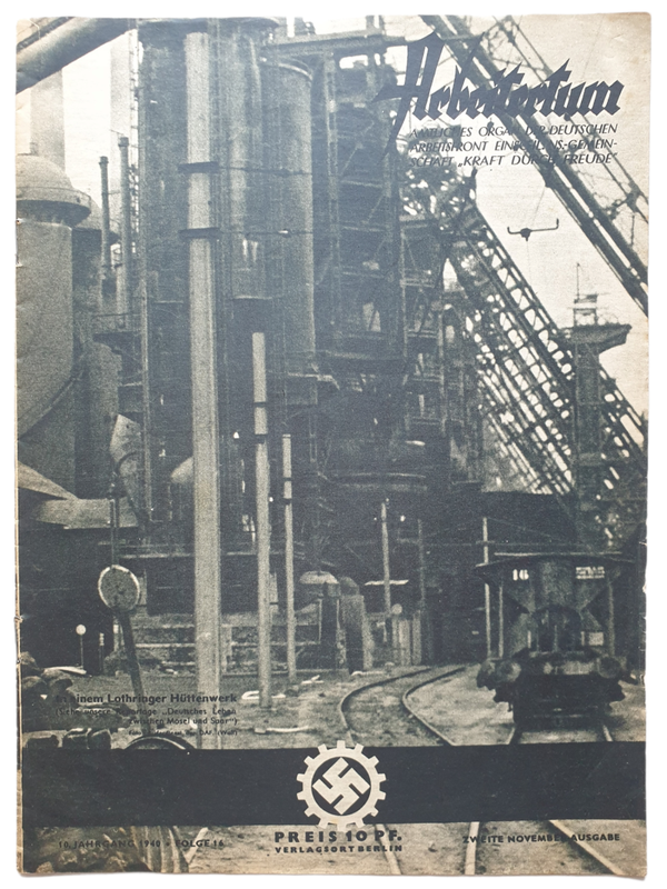 German magazine - KDF Arbeitertum 10th year no 16 (1941)