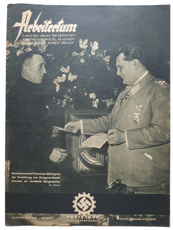 German magazine - KDF Arbeitertum 10th year no 21 (1941) Göring