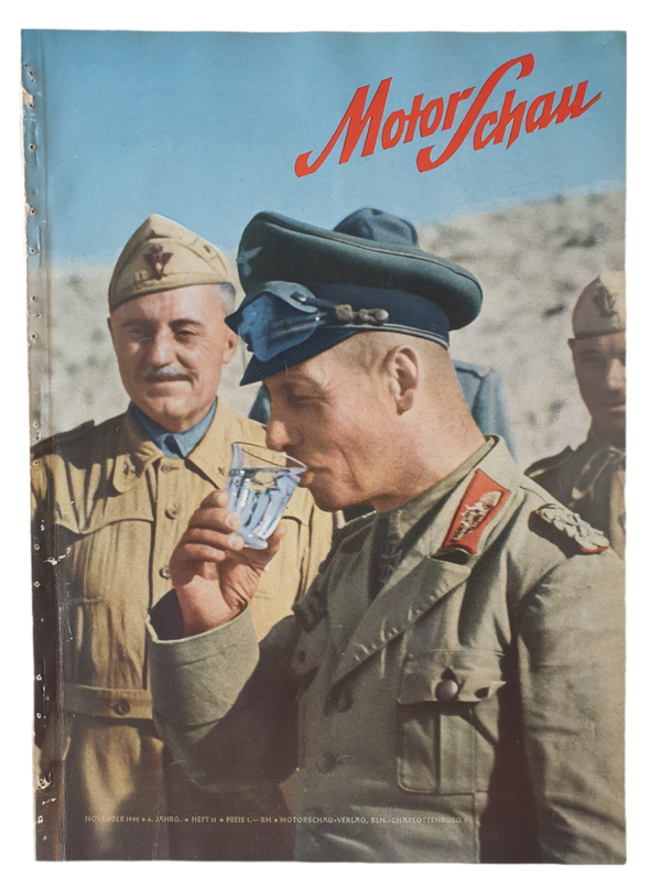 Magazine - Motor Schau 6th year no. 11, November 1942 Erwin Rommel