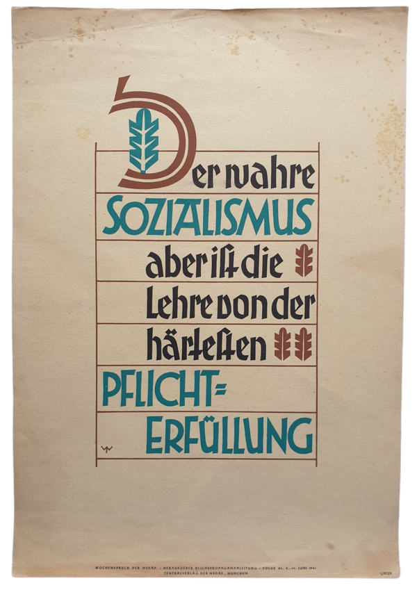 NSDAP Wochenspruch 1942 folge 24