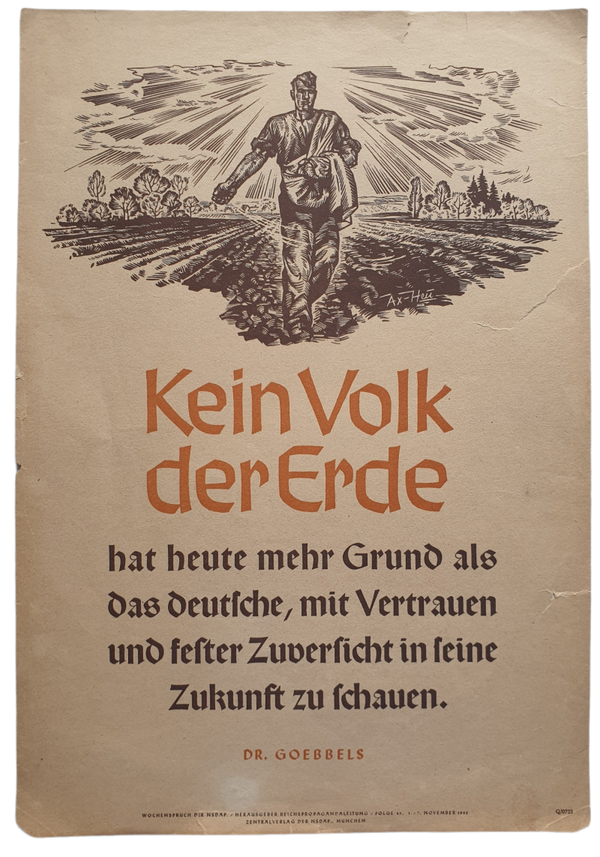 NSDAP Wochenspruch 1942 folge 45 Joseph Goebbels