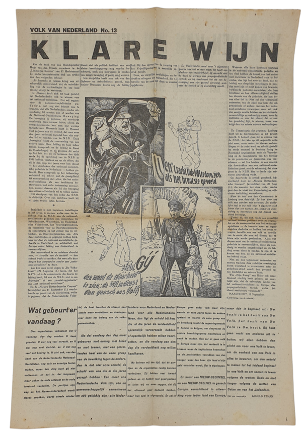 NSB Newspaper - Volk van Nederland No. 13