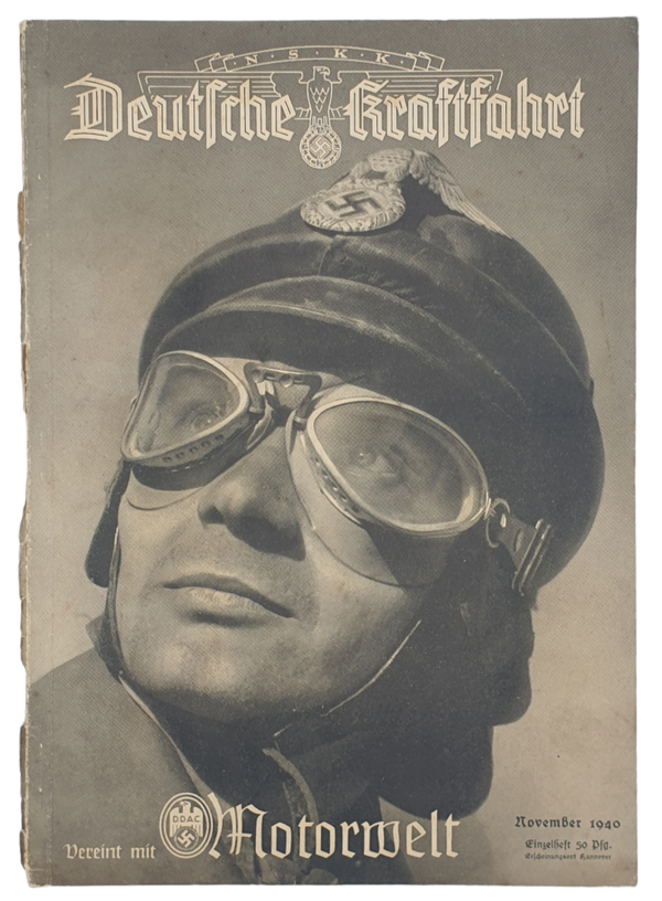 Original WW2 German Magazine - NSKK Deutsche Kraftfahrt DDAC Motorwelt, November (1940)
