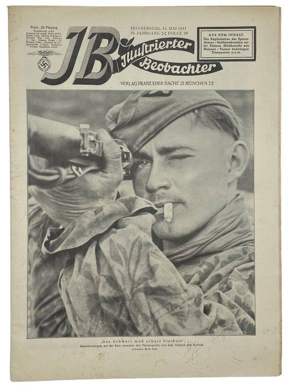 Original WW2 German Magazine - Illustrierter Beobachter 16th Year No. 20, SS (1941)