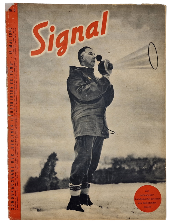 Original WW2 German Magazine - Signal No. 3. German language (1940)