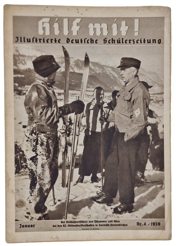 Original WW2 German Magazine - HJ Hitler Jugend Hilf Mit! Nr. 4 (1939)