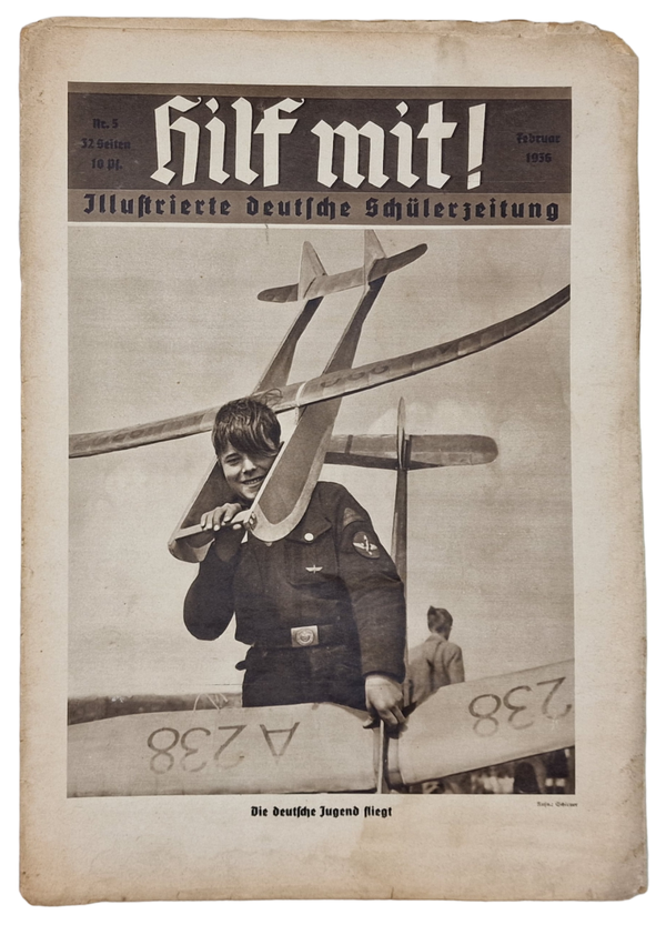 Original WW2 German Magazine - HJ Hitler Jugend Hilf Mit! Nr. 5 (1936)