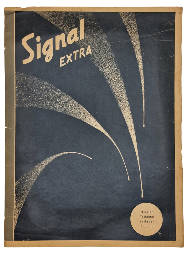 Original WW2 Danish Magazine - Signal Extra V2 ''Hvorfor Tyskland beskyder England'' (1944)