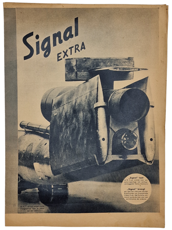 Original WW2 Dutch Magazine - Signal Extra V1 ''Signal laat de V1 van dichtbij zien'' (1944)
