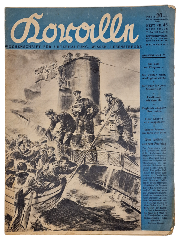 Original WW2 German Magazine - Koralle, 7th year No. 46 (1939)