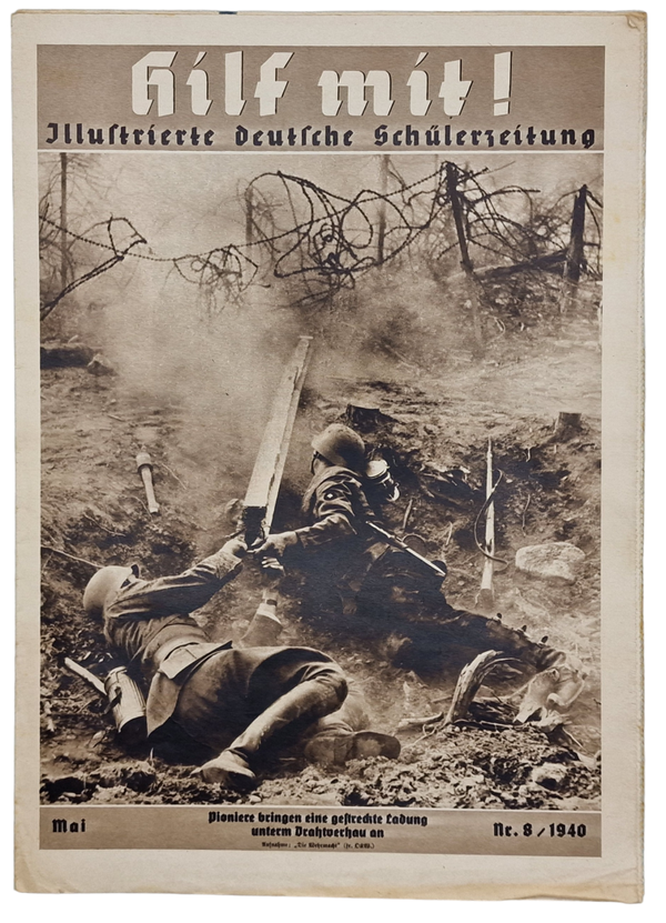 Original WW2 German Magazine - HJ Hitlerjugend Hilf Mit! Nr. 8 (1940)