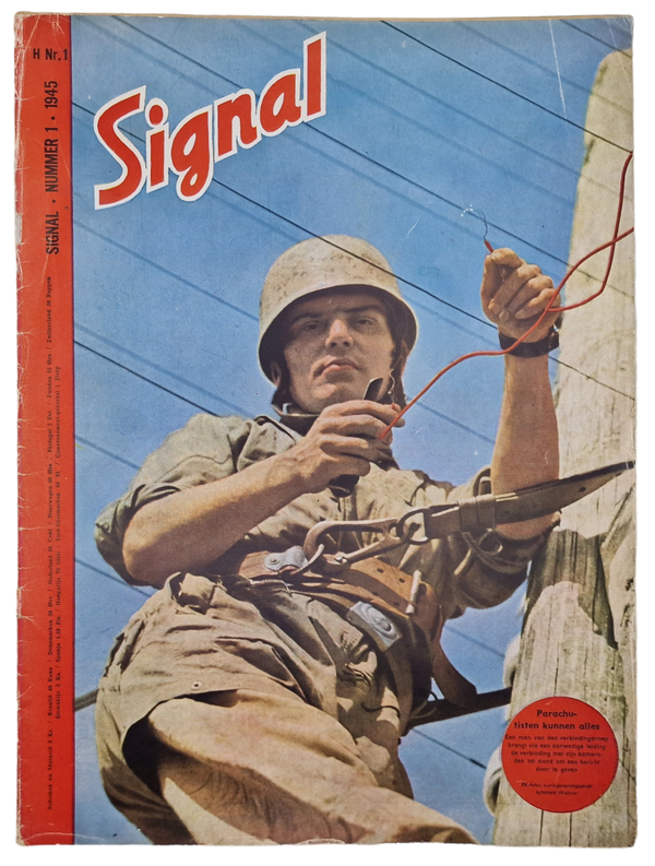 Original WW2 Dutch Magazine - Signal No. 1, Dutch language (1945)