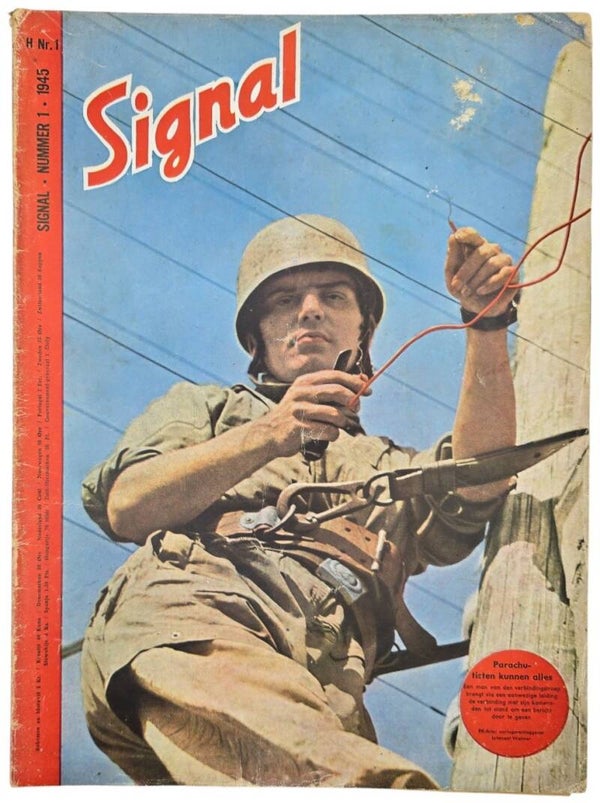 Original WW2 Dutch Magazine - Signal No. 1, Dutch language (1945)