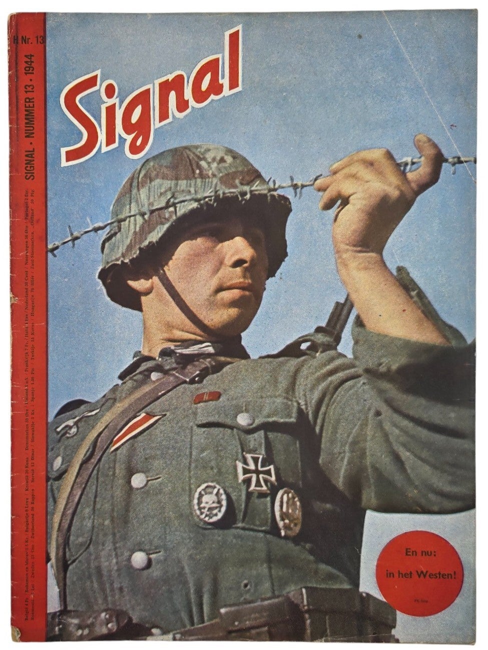 Original WW2 German Magazine - Signal No. 13. Dutch language (1944)