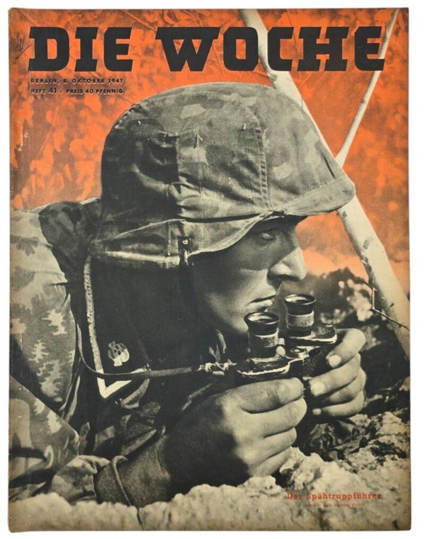 Original WW2 German Magazine - Die Woche No. 41, SS Totenkopf Spahtrupführer (1941)