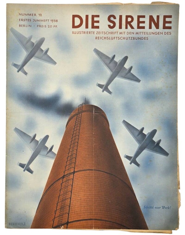 Original WW2 German RLB Magazine - Die Sirene, Nr. 12, Airplanes (1938)