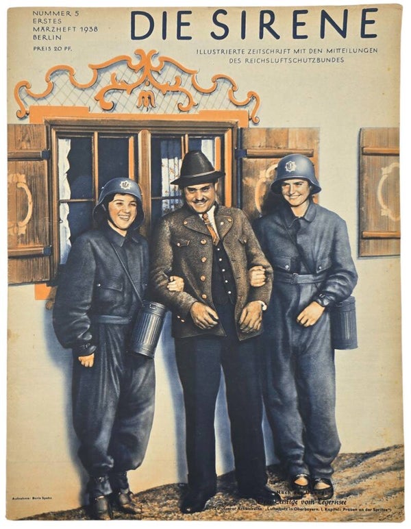 Original WW2 German RLB Magazine - Die Sirene, Nr. 5, Luftschutz females (1938)
