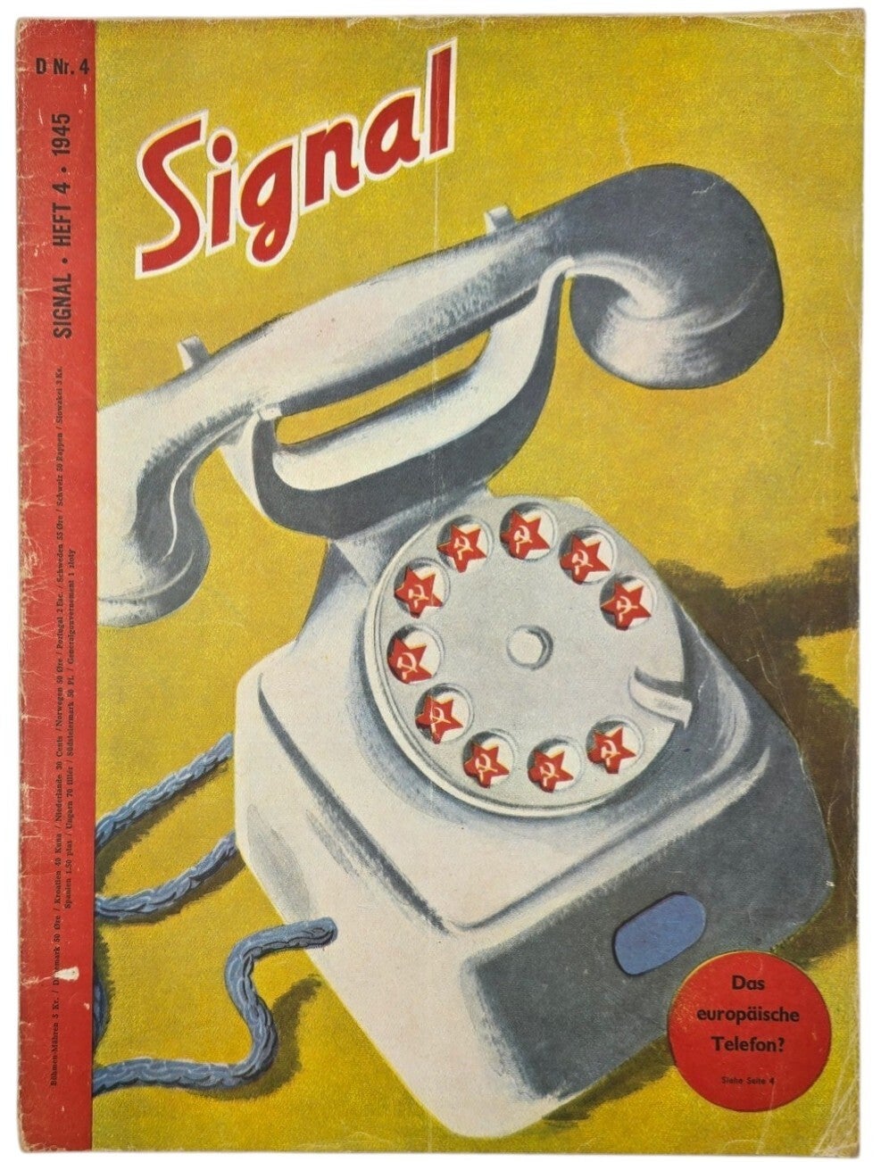 Original WW2 German Magazine - Signal No. 4, German language (1945)