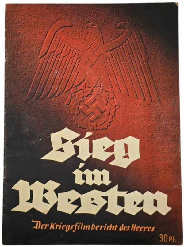 Original WW2 German Brochure - Sieg im Westen, Der Kriegsfilmbericht des Heeres (1940)