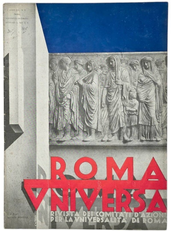 Original WW2 Italian Magazine - Roma Universa, 3rd Year No 1. November (1935)