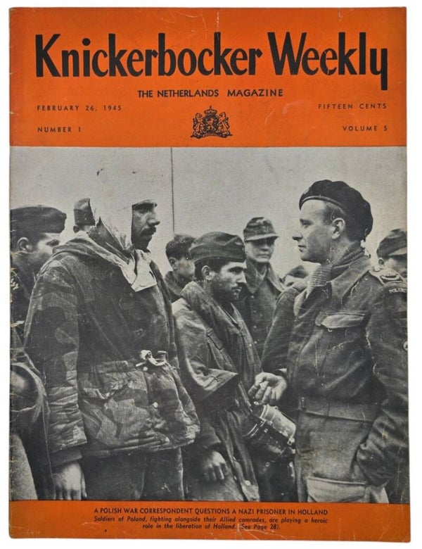 Original WW2 US Dutch Magazine - Knickerbocker Weekly Vol. 5 No. 1, February, Poles in Holland (1945)