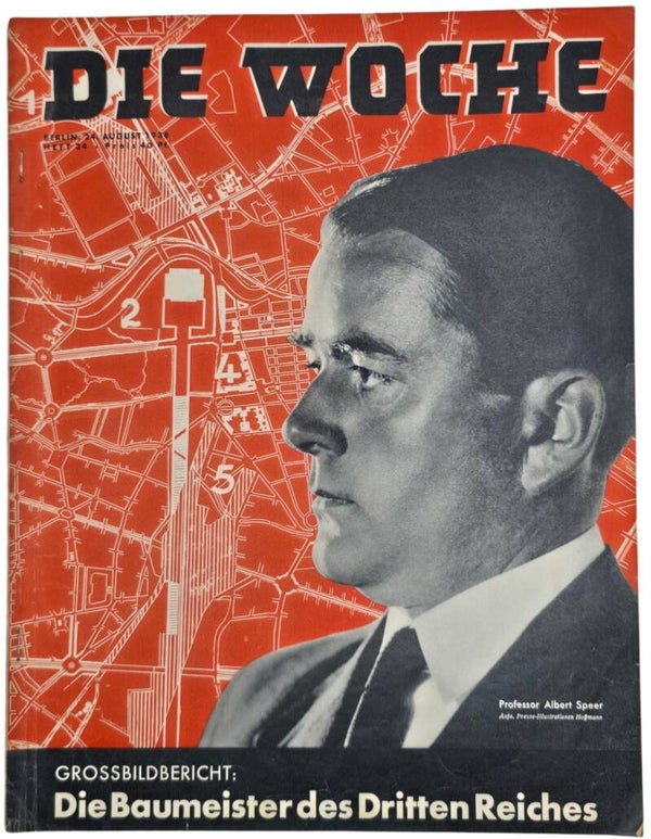 Original WW2 German Magazine - Die Woche No. 34, Albert Speer (1938)