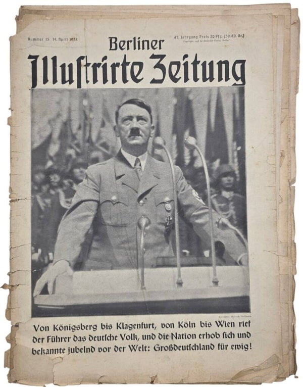 Original WW2 German Magazine - Berliner Illustrirte Zeitung 47th Year No. 15 Adolf Hitler (1938)