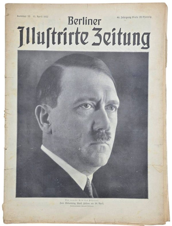 Original WW2 German Magazine - Berliner Illustrirte Zeitung 46th Year No. 15 Adolf Hitler (1937)