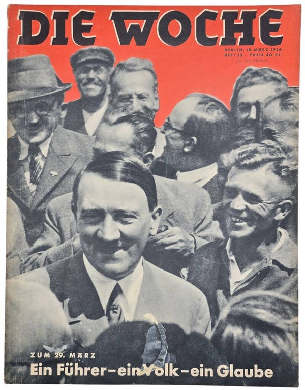 Original WW2 German Magazine - Die Woche No. 12, Adolf Hitler (1936)