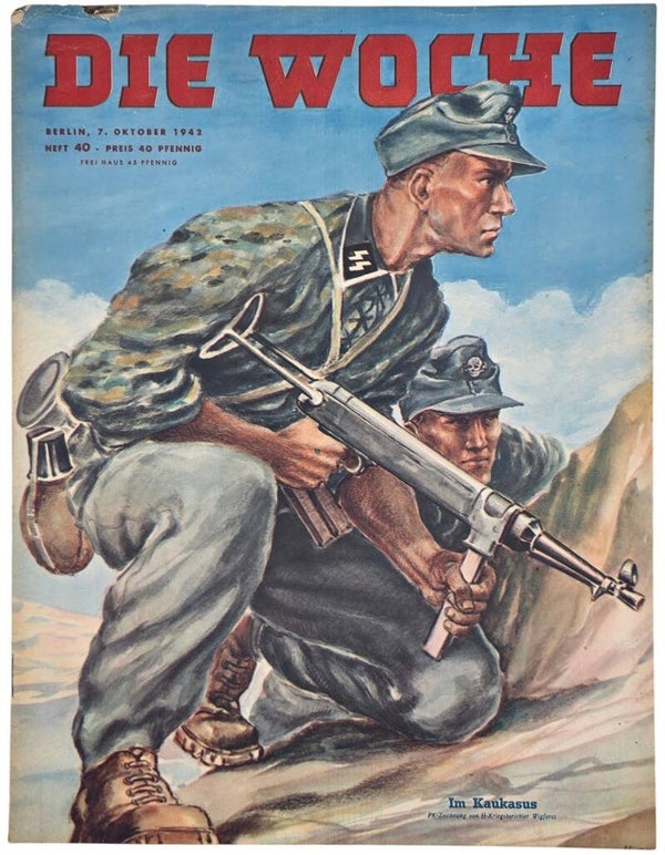 Original WW2 German Magazine - Die Woche No. 7, SS Gebirgsjäger im Kaukasus (1942)