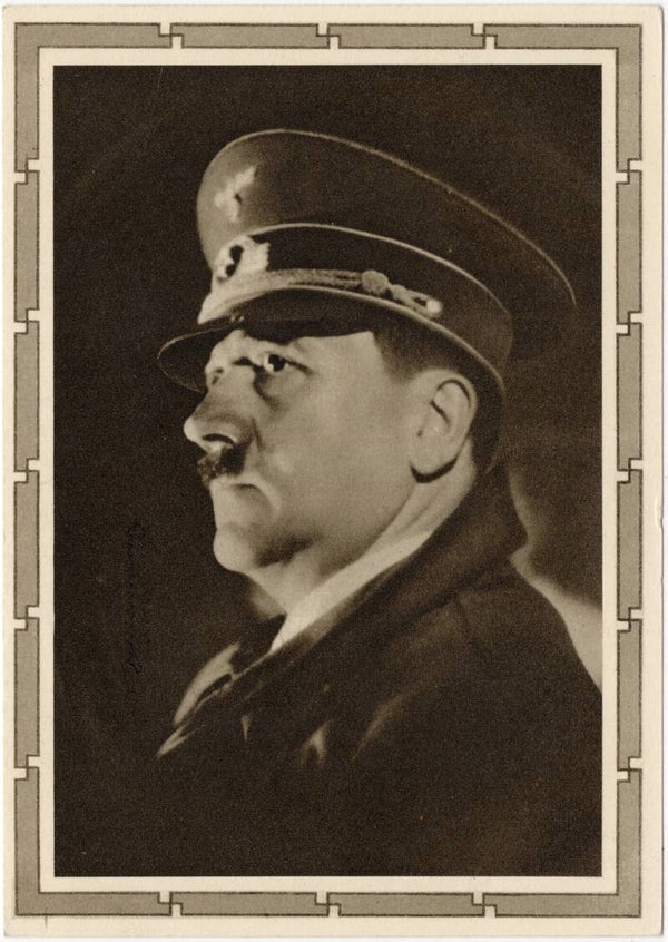 Original WW2 German Postcard - Adolf Hitler, Immenstadt (1939)