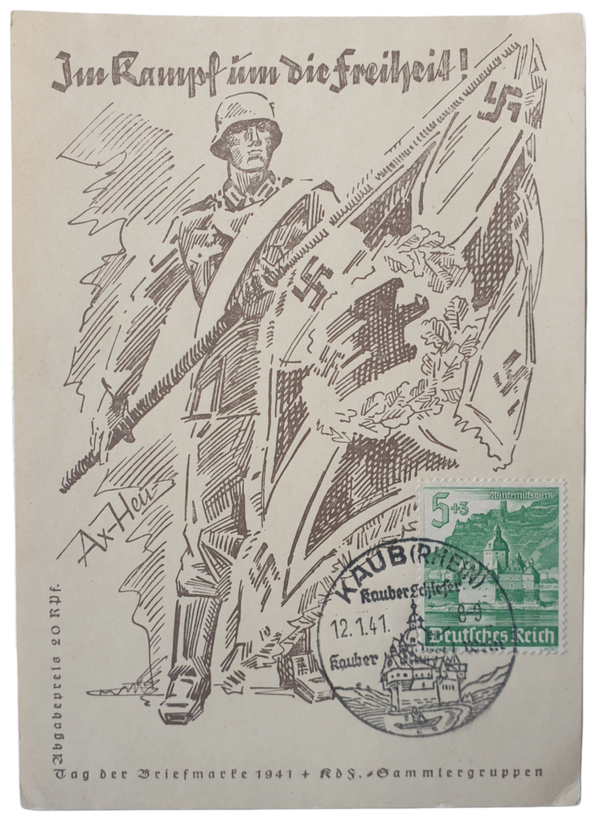 Postcard - Im kampf im die Freiheit!