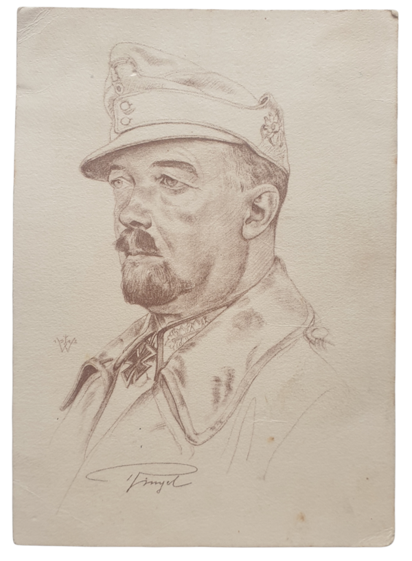 Postcard - Gebirgsjäger Generalmajor Julius Ringel - W. Willrich
