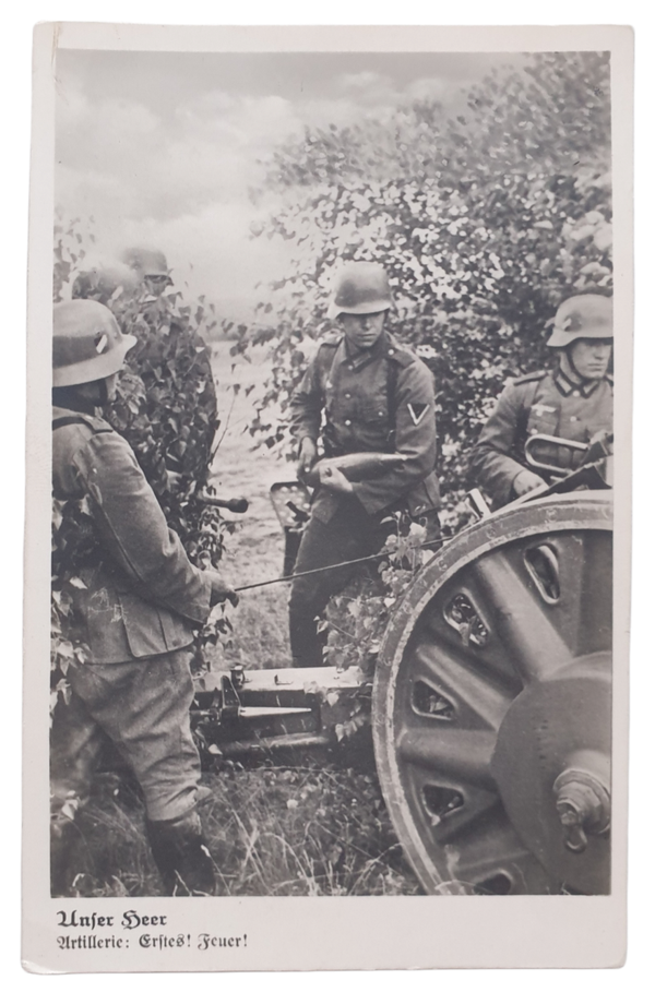 Postcard - Unsere Heer, Artillerie: Erstes! Feuer!
