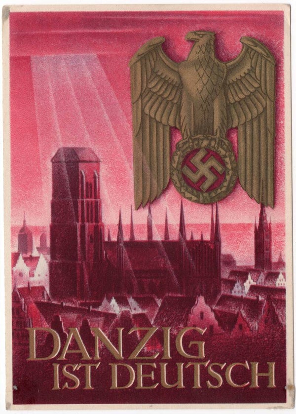 Original WW2 German Postcard - Danzig Ist Deutsch