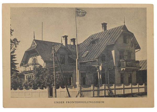 Original WW2 German Postcard - Unser Front Erholungsheim Feldpostkarte Revaler Zeitung