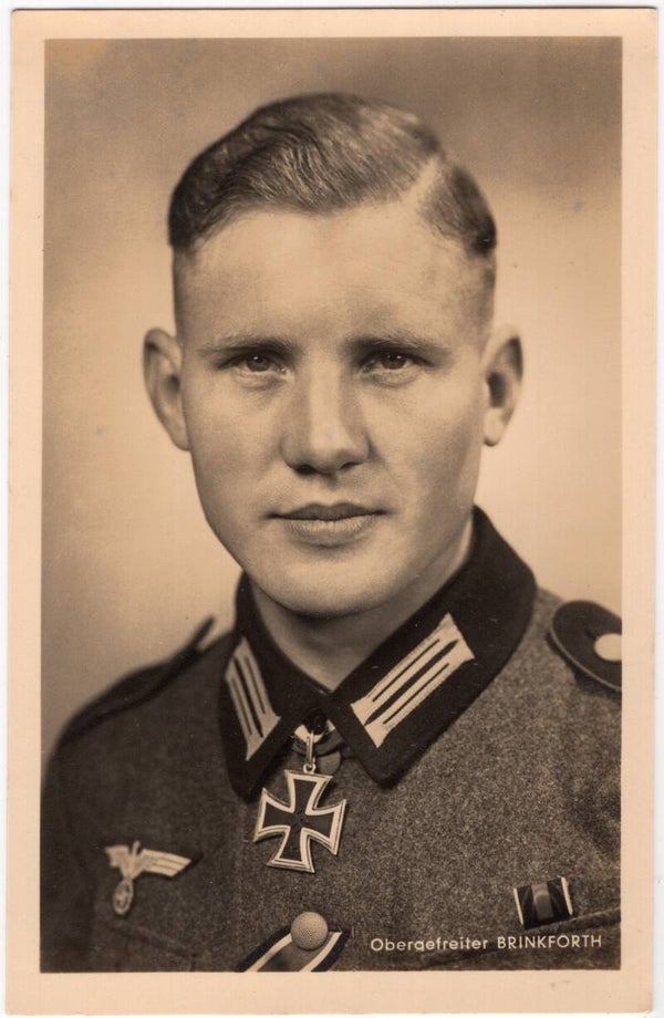 Original WW2 German Postcard - Wehrmacht Obergefreiter Brinkforth