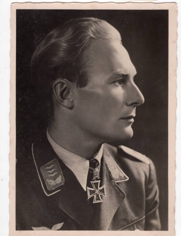 Original WW2 German Postcard - Luftwaffe Major Baumbach
