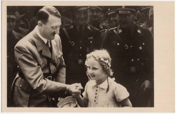 Original WW2 German Postcard - Adolf Hitler with child
